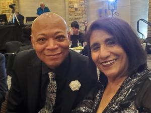 <p style="font-size: 15px">Philanthropy: Past ECCBN President Chris Bryant DNP, RN and THRIVE Center President Veronica Camargo Fundraise at the 2019 CBHC Black & White Gala in Denver, CO. 