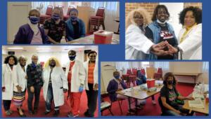 <p style="font-size: 15px">Dedication: Known for our dedication, CCBN follows through to make sure communities receive the 2nd shot. Members Shown (alphabetically): RN's Loretta Tipton-Perry, Dorothy Reid, Christine Foster, President Robin Bruce, Elerie Archer, and Jennifer Allen-Thomas.  2021