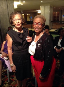 <p style="font-size: 15px">Firsts: Dr. Betty Williams, the only Black Deanof CU School of Nursing, with Dr. Cook 2016</p>